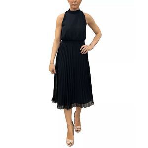 Sam Edelman Women's Pleated Midi Dress - Black 8